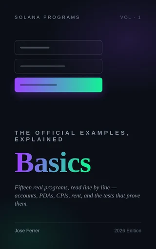 The four Solana Programs volumes: Basics, Tokens, Token Extensions and Frontiers